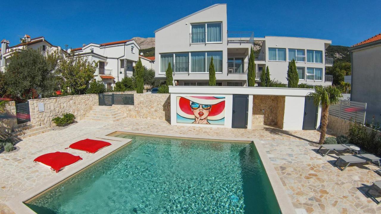 Apartment Baska Mit Poolarea - Krk, Kroatien エクステリア 写真