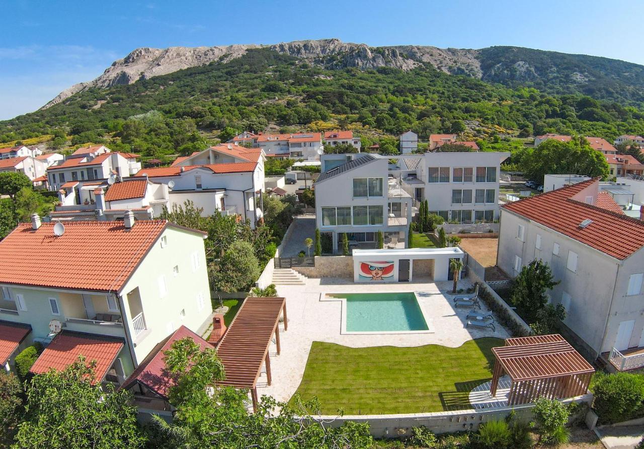 Apartment Baska Mit Poolarea - Krk, Kroatien エクステリア 写真